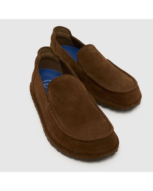 Birkenstock Brown Utti Slip On Shoes for men