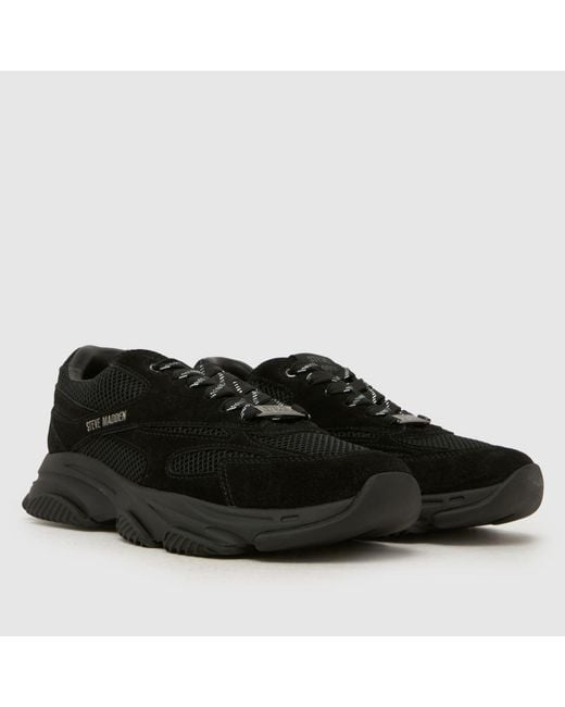 Steve Madden Black Front Row Trainers