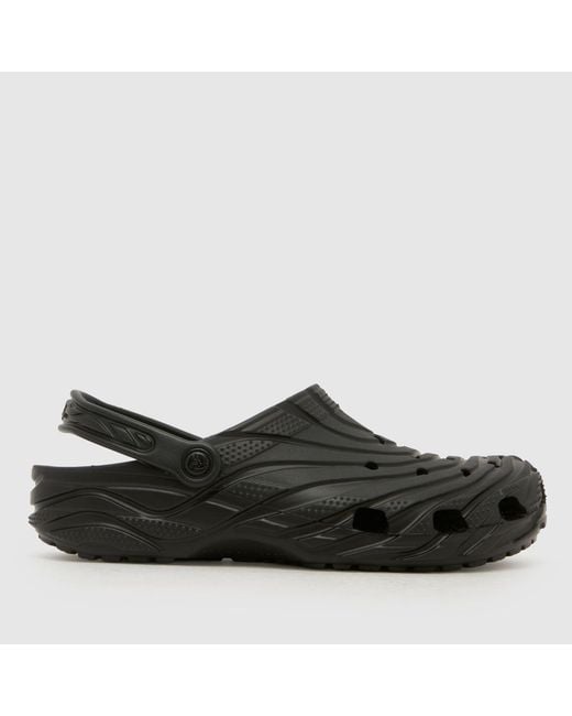 CROCSTM Black Classic Erosion Clog Sandals for men