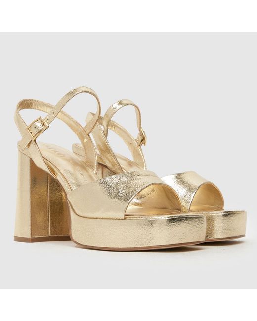 Schuh Metallic Sabina Platform High Heels