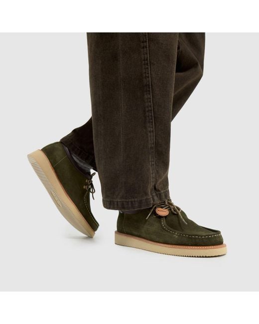 Barbour Green X Wild Bunch Coatham Apron Shoes for men