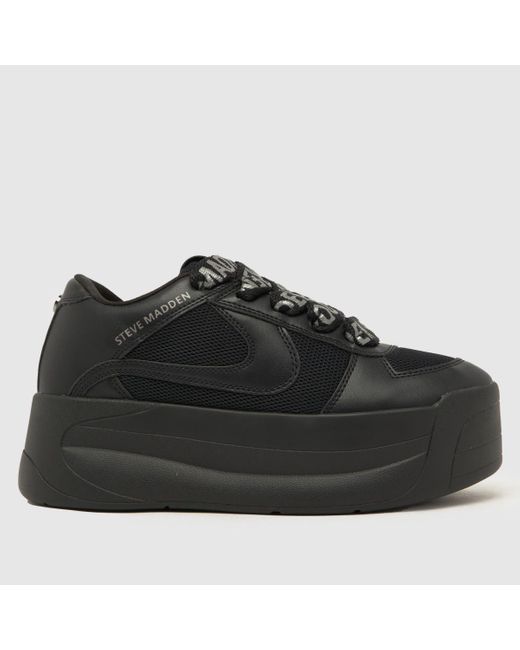 Steve Madden Black Charge Up Skate Sneaker Trainers