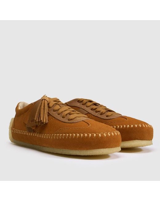 Clarks Brown Tor Low Trainers