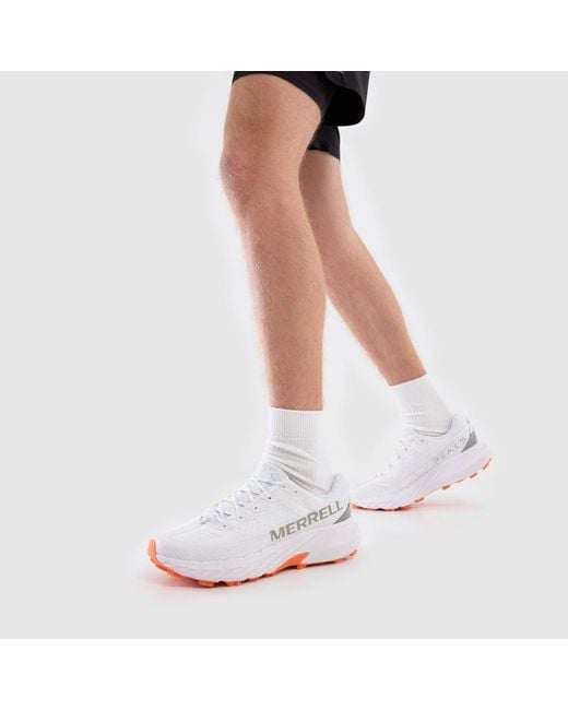 Merrell White Agility Peak 5 Trainers for men