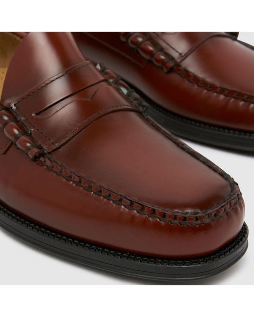 G.H.BASS Brown Weejuns Larson Penny Loafer Shoes for men