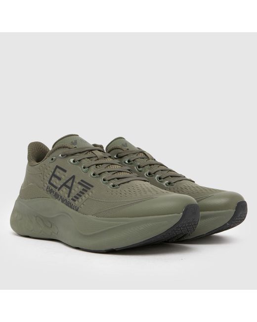 EA7 Green Wave Cracking Trainers for men