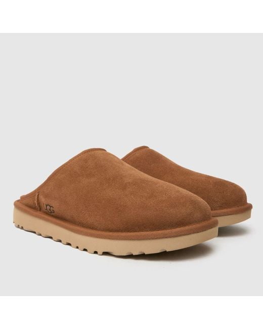 Ugg Brown Classic Slip On Slippers for men
