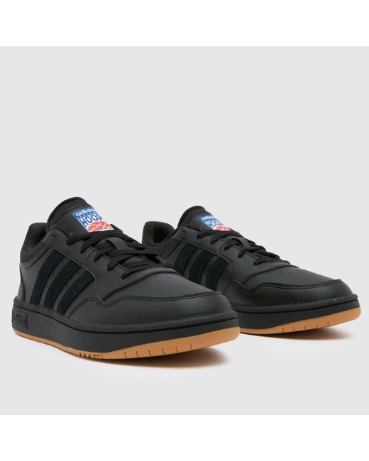Adidas Black Hoops 3.0 Trainers In for men