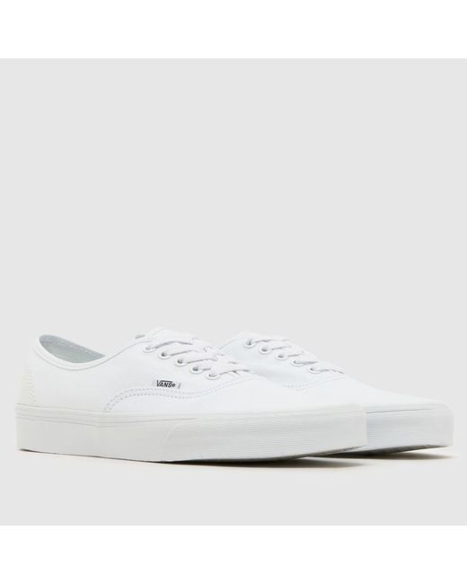 Vans White Authentic Trainers for men