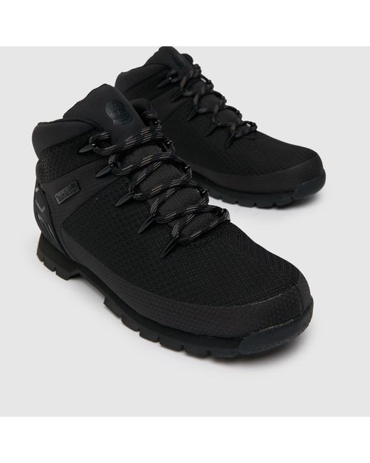 Timberland Black Euro Sprint Boots for men