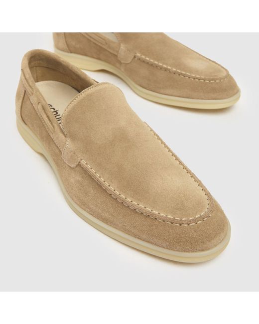 Schuh Natural Philip Suede Loafer Shoes In for men