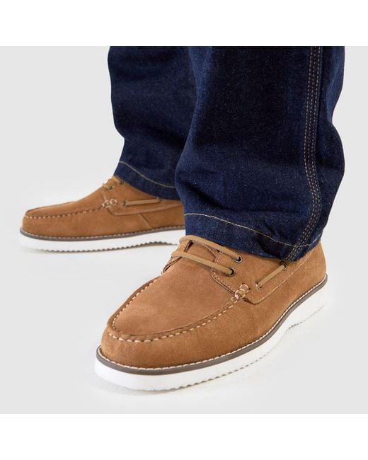 Schuh Brown Rick Boat Shoes for men