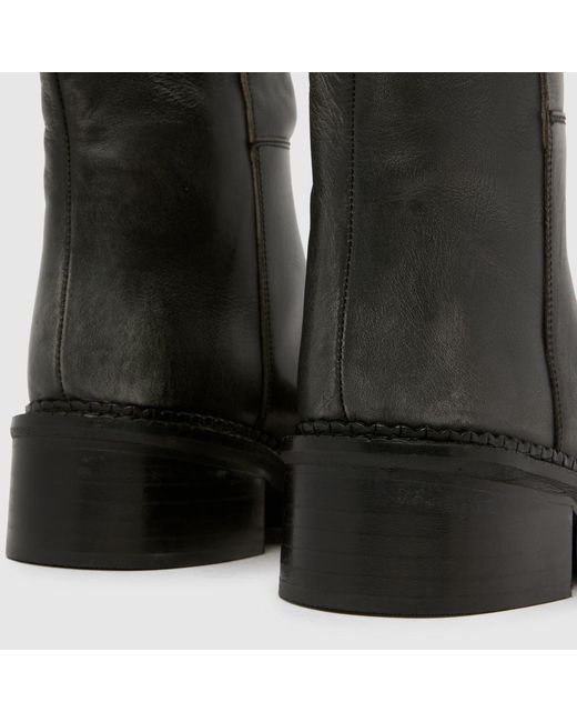 Schuh Black Doria Leather Knee High Boots
