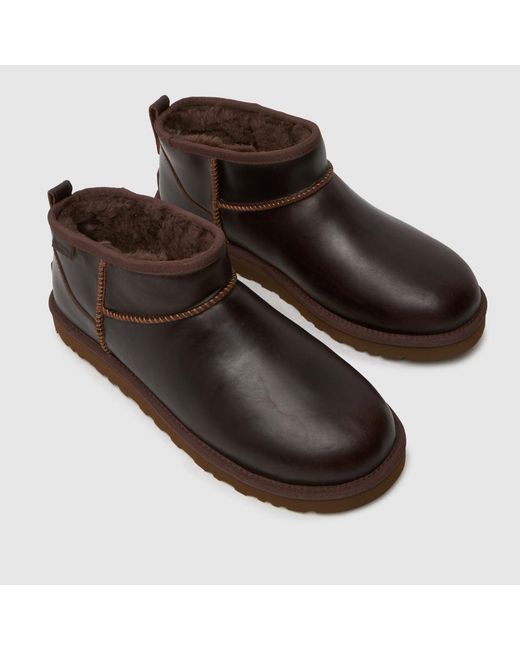 Ugg Brown Classic Ultra Mini Regen Boots In for men