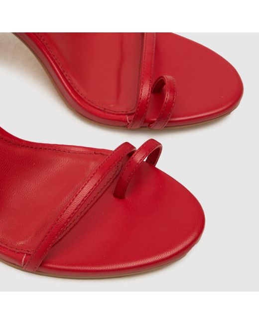 Schuh Red Stasia Toe Loop High Heels In