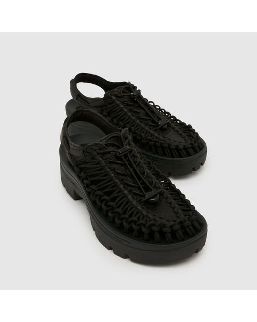 Keen Black Uneek Plt Sandals