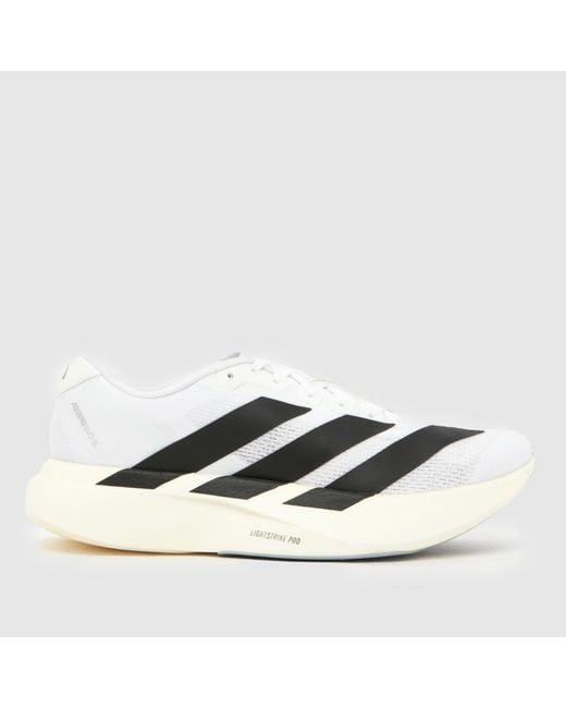 Adidas White Adizero Evo Sl Trainers
