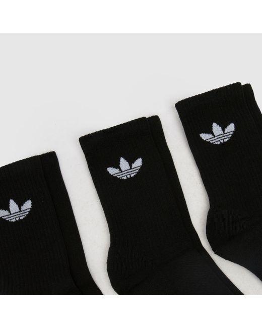 Adidas Black Originals Crew Sock 3 Pk