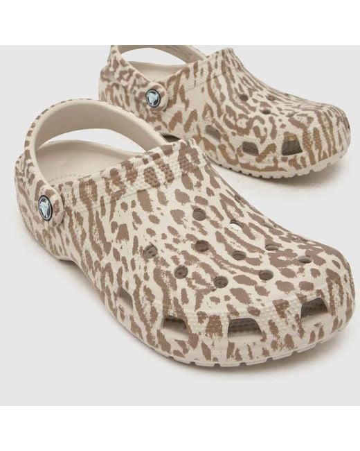 CROCSTM Natural Classic Pop Animal Clog Sandals
