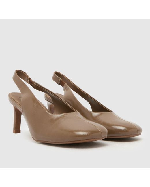 Schuh Brown Seoul Round Toe Court High Heels