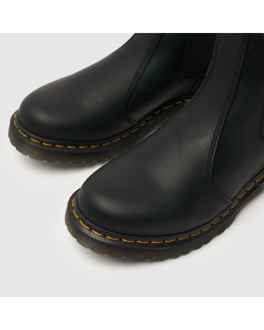 Dr. Martens Black Leonore Fur Lined Chelsea Boots, (Eu 36)