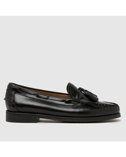 G.H.BASS Black Weejuns Esther Kiltie Loafer Flats
