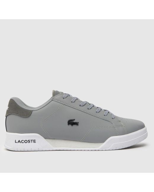 Lacoste Gray Twin Serve Trainers In for men