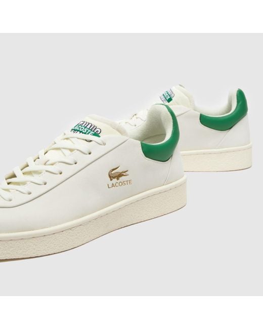 Lacoste White Baseshot Premium Trainers In for men