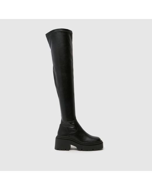 Schuh Black Dinnie Over The Knee Boots