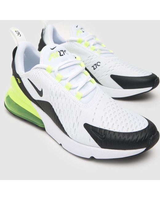 Nike Air Max 270 Trainers In White & Green for Men | Lyst UK