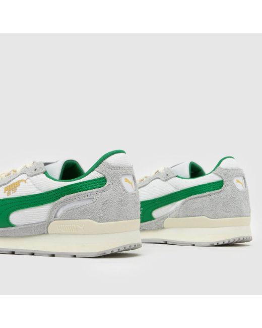 PUMA Green Rx 737 Vintage Trainers for men