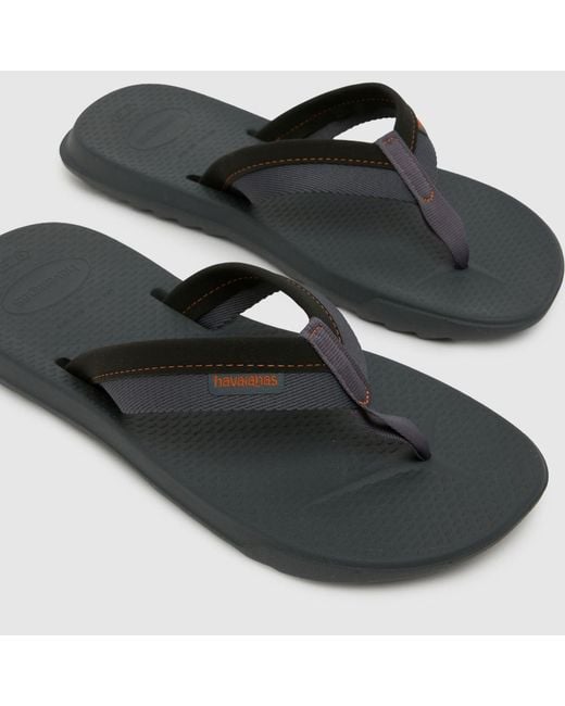 Havaianas Black Track Plus Flip Sandals for men