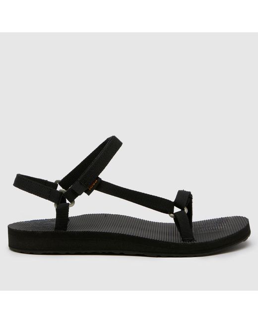 Teva Black Original Universal Slim Sandals