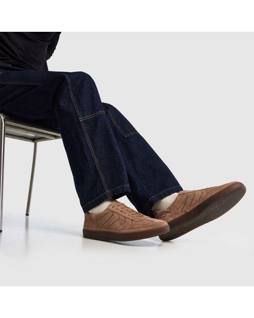 Vagabond Brown Shoemakers Leo Suede Retro Trainers for men