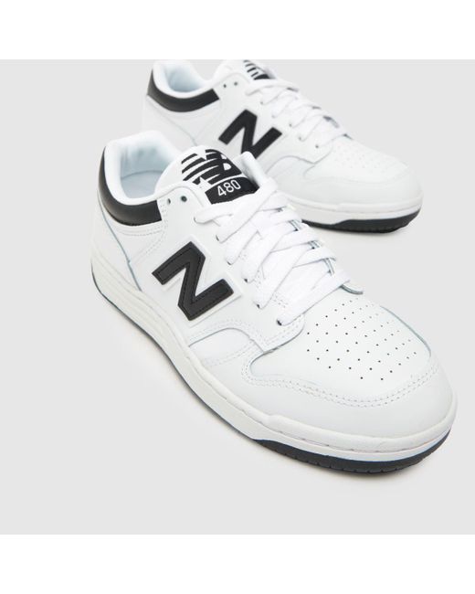 New Balance White 480 Trainers In