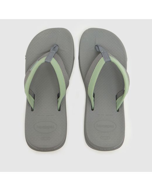 Havaianas Gray Track Plus Flip Sandals for men