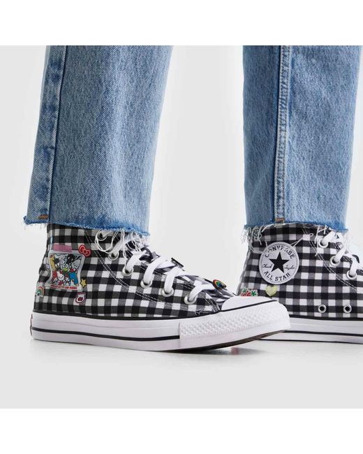 Converse Blue All Star Hi Hello Kitty Trainers