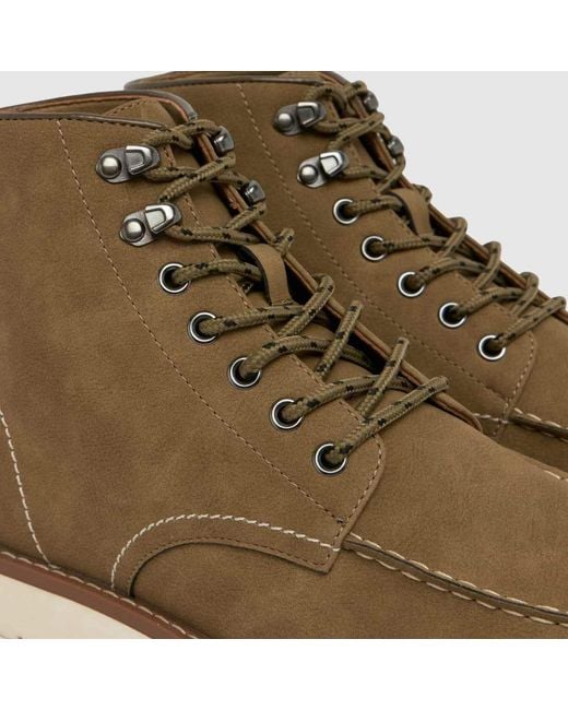 Schuh Brown Dayne Sole Moc Boots for men
