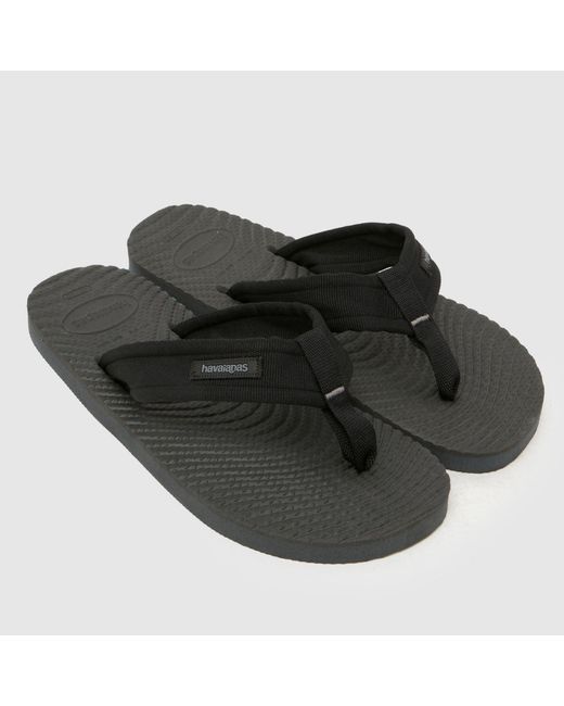 Havaianas Black Surfer Coast Flip Sandals for men