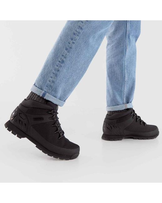 Timberland Black Euro Sprint Boots for men