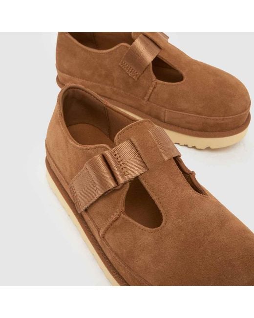 Ugg Brown Goldenstar Hi Clog Sandals