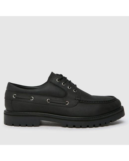 Schuh Black Patrick Boat Shoes for men
