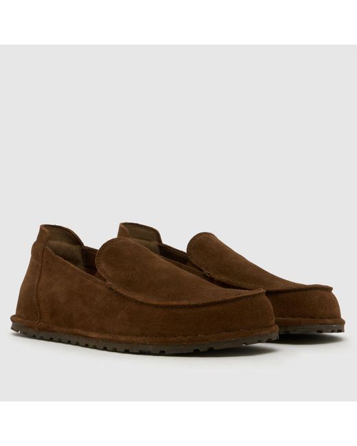 Birkenstock Brown Utti Slip On Shoes for men