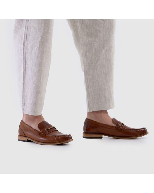 Base London Brown Madison Loafers Shoes for men