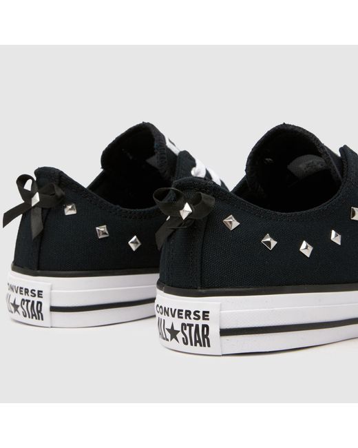 Converse Black All Star Ox Stud Trainers