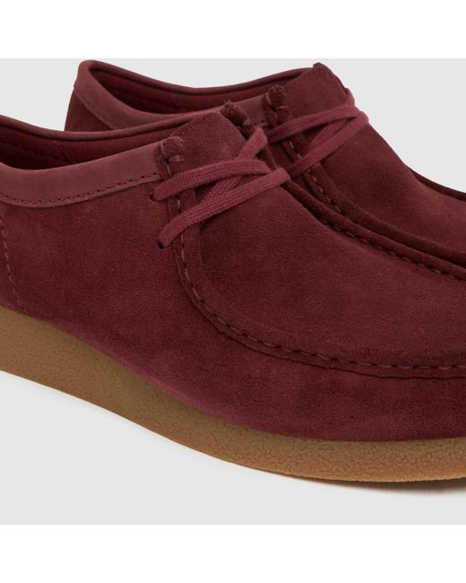 Clarks Red Wallabee Evo Shoes for men