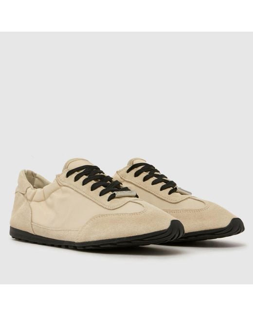 Steve Madden Natural Bobby Trainers