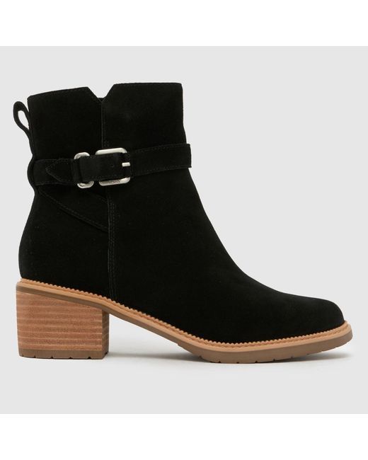 TOMS Black Hailey Buckle Boots