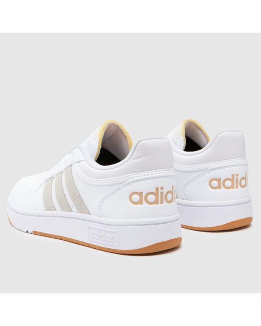 Adidas White Hoops 3.0 Trainers In for men