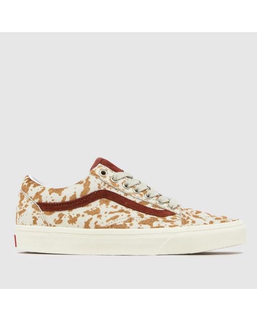 Vans Brown Old Skool Cow Trainers